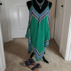 Meraki handkerchief hem mini dress